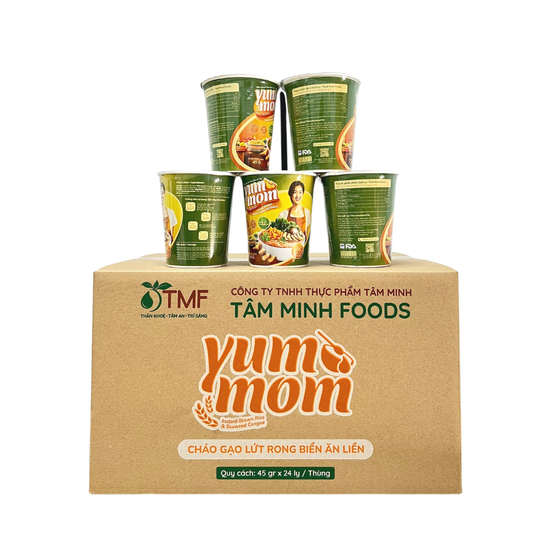 YUMMOM Instant Seaweed Brown Rice Congee - 48